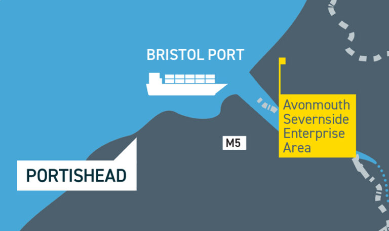 Map of Avonmouth Severnside Enterprise Area