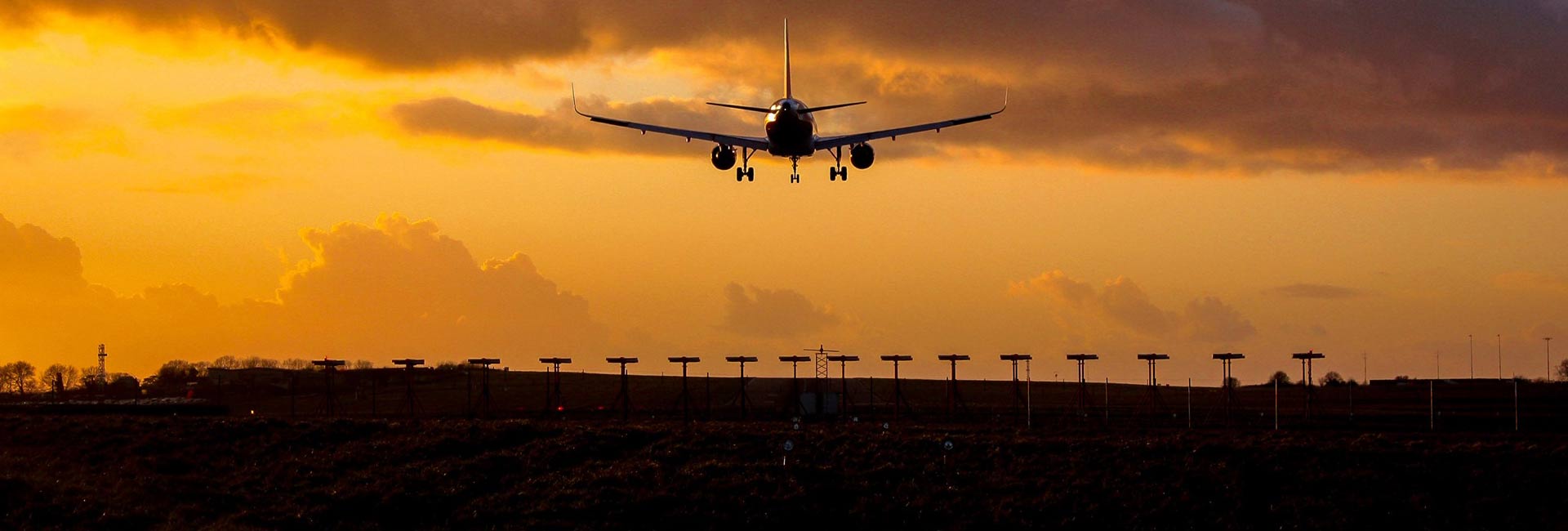 Bristol Airport at night