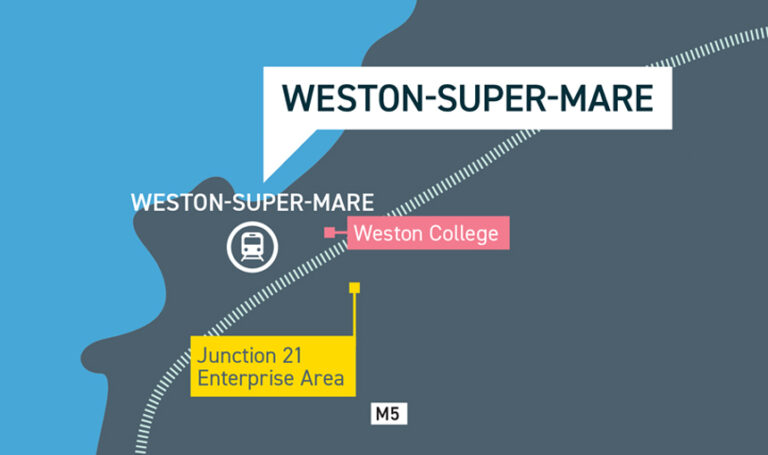 Map of Junction 21 Enterprise Area