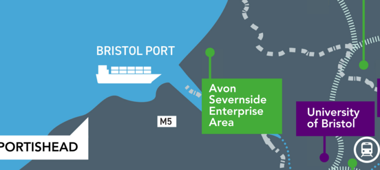 Map of Avonmouth Severnside Enterprise Area